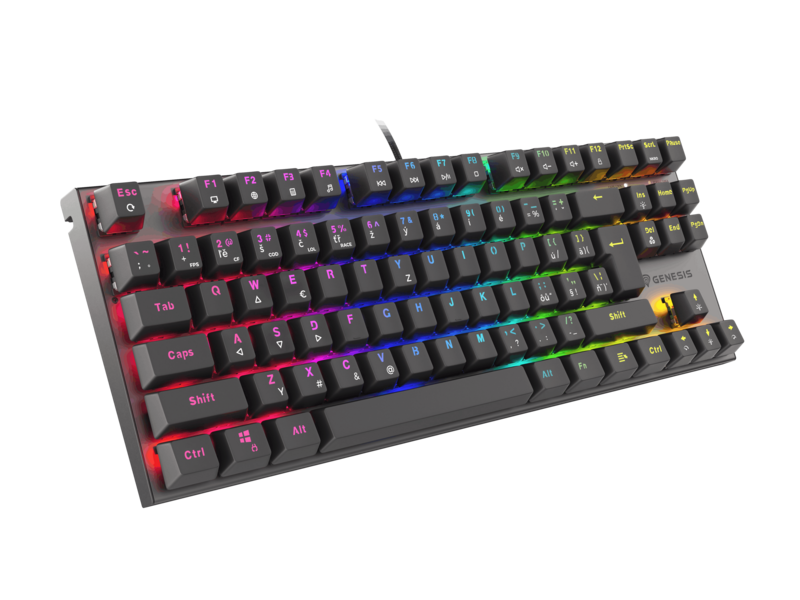 GENESIS THOR 303 TKL | Černá | Red spínače